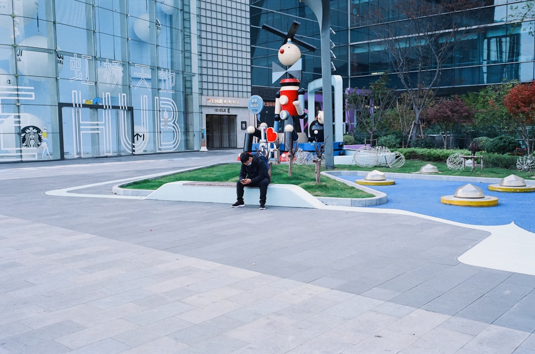 Interactive wayfinding screen showing office floor plan